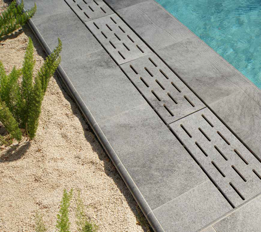 Внутренний угол закругленный Pool Garden Grey Handle 25x25 Serapool