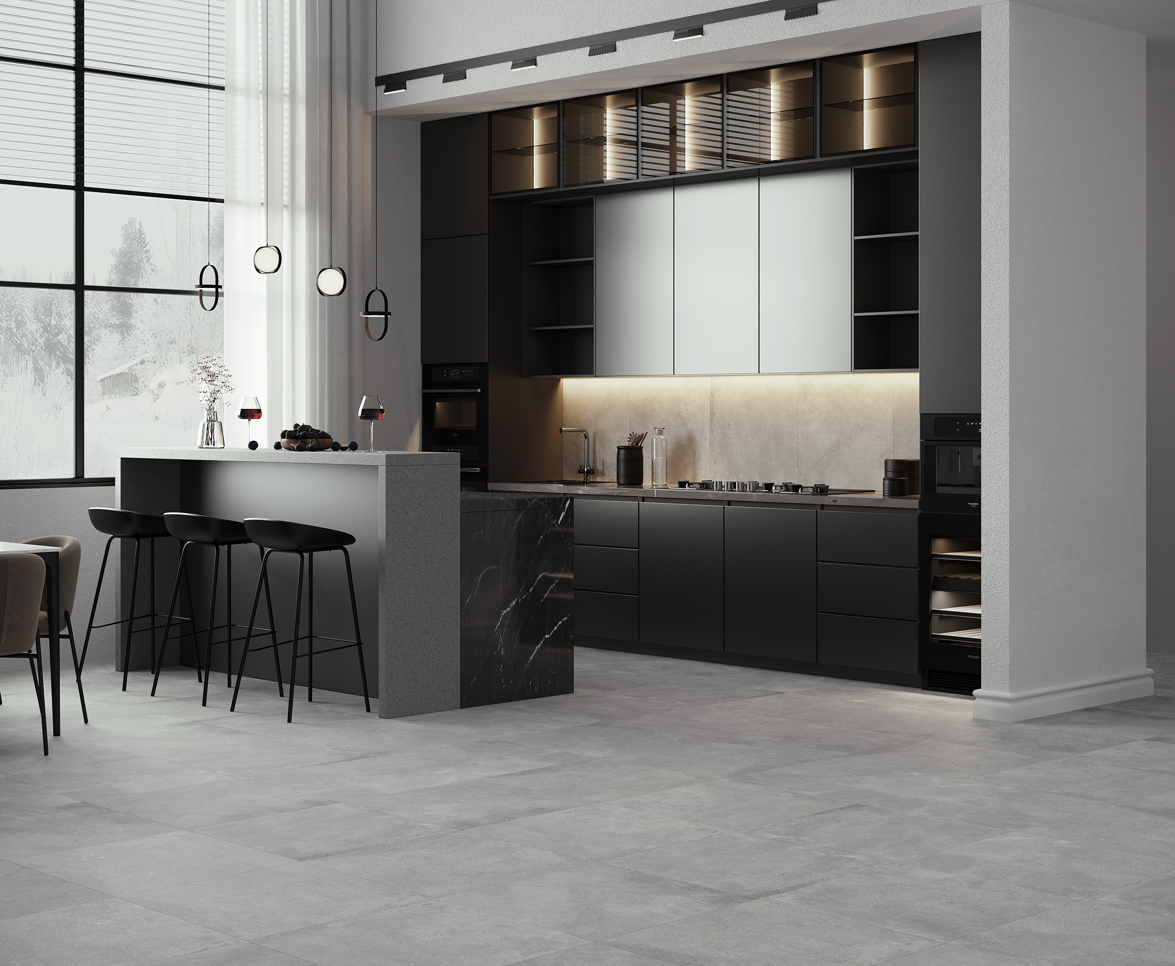 Callisto Gray Карвинг 60x60 Laparet
