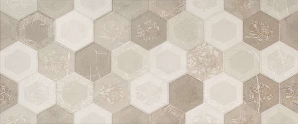 8215 Crema Relieve Rodas 33.3x80 Porcelanite Dos
