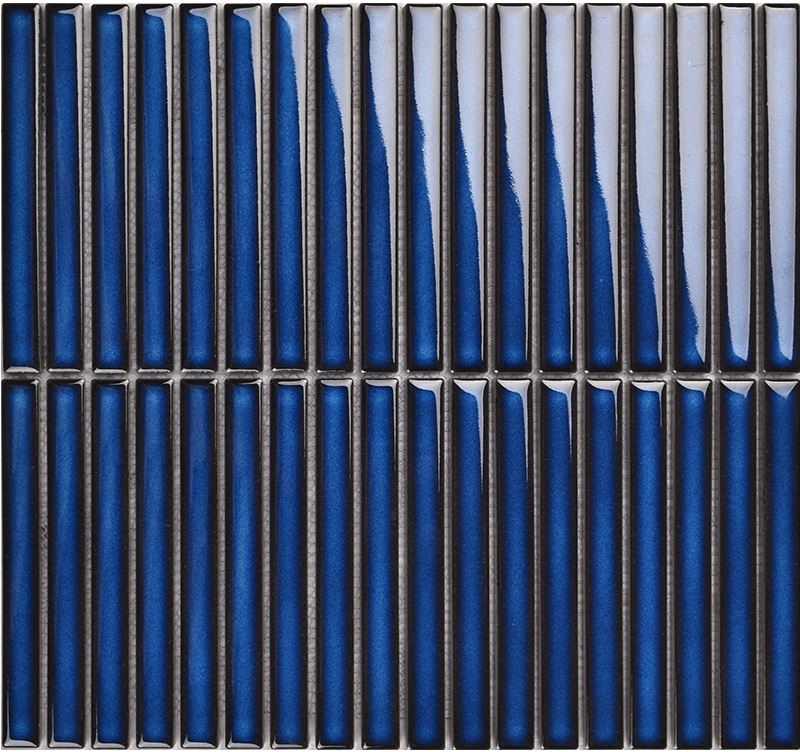 Y15FW05 Strip Синий глянцевый 1.5х14.5 29.4х31.3 Porcelain mosaic