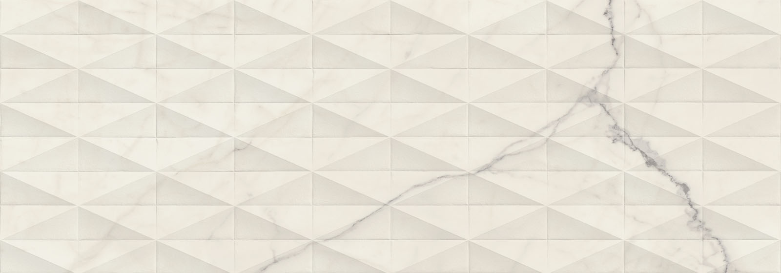 M73S Allmarble Wall Statuario Struttura Pave Lux 3D 40х120 MARAZZI Italy