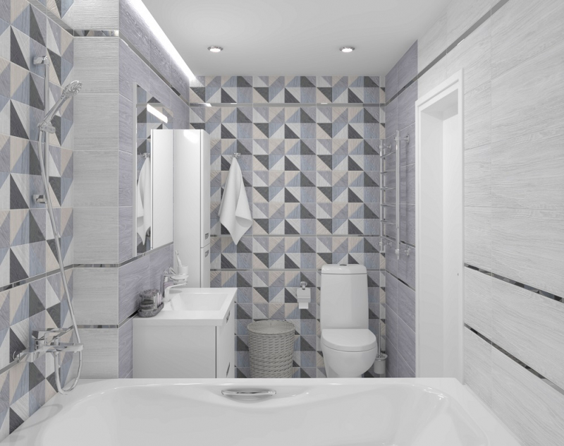 34008 Village голубой микс 25х50 Laparet