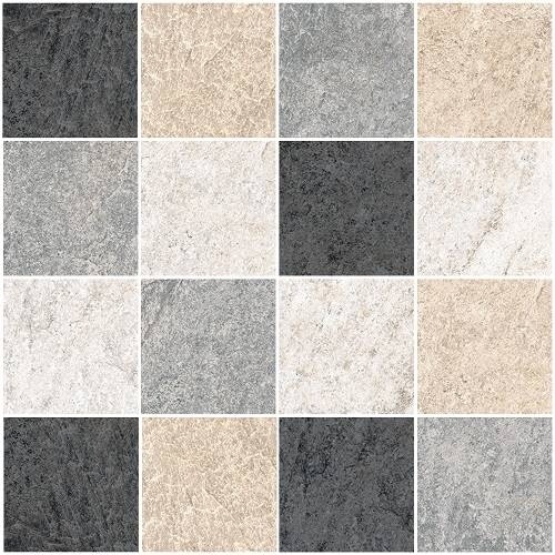 K9522118R001VTE0 Quarstone Мозаичный Микс 7Рек R10B 7.5X7.5 30x30 Vitra