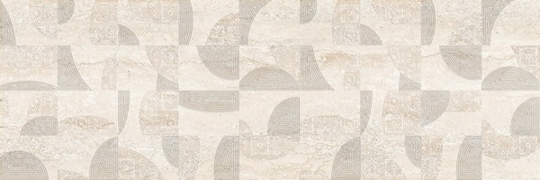 Травертин декор 2 кремовый 25х75 Beryoza Ceramica