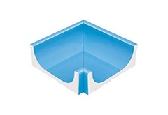 K231 Внутренний угол водоотводного канала Light Blue 24x24,5 Serapool