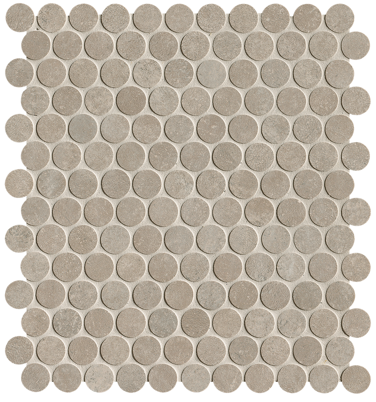 fRNL Nobu Grey Gres Round Mosaico Matt 29,5x32,5 FAP Ceramiche