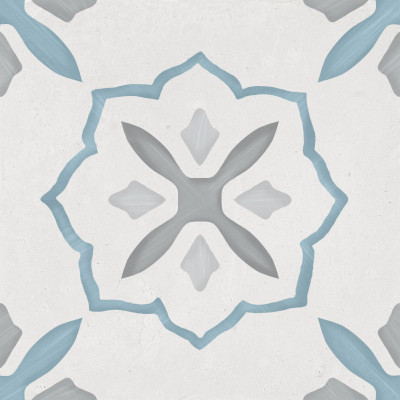 Sirocco Blue Cross 22,3x22,3 Harmony