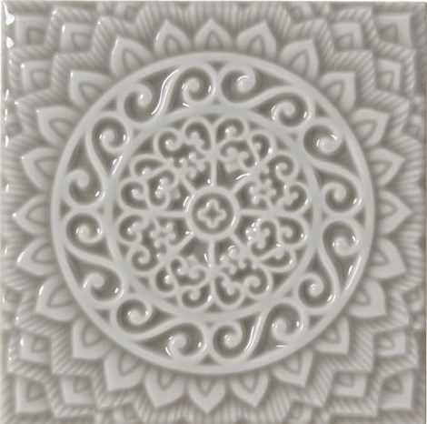ADST4080 RELIEVE MANDALA UNIVERSE GRAYSTONE 14,8x14,8 Adex
