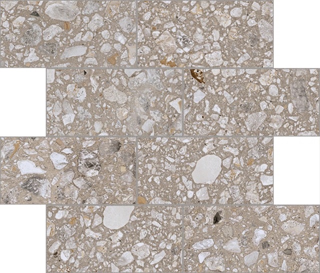 772561 Match Up Earl Grey Mix Comfort Muretto 6mm 7.5x15 30x30 Cerim