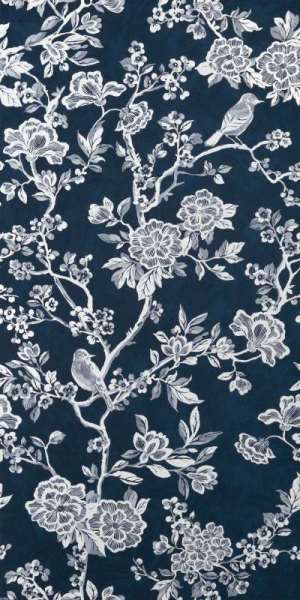 Floral Blue Ret 60x120 CIR