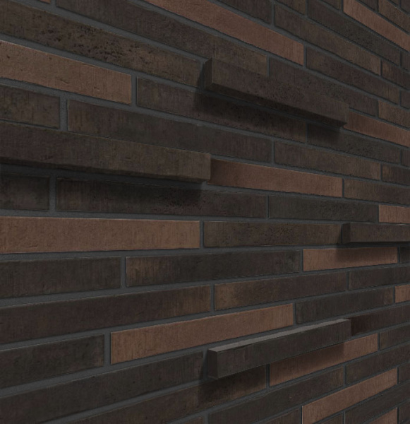 Ригельный кирпич Сиэтл 3D Mix 1 36,5x5x3 Leonardo Stone