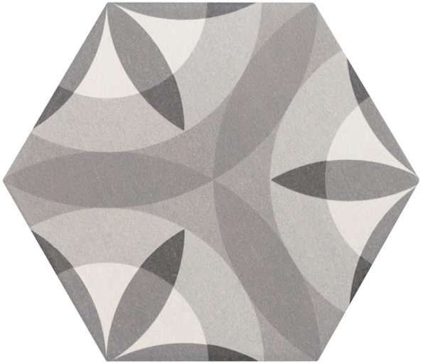 21357 Hexatile Harmony B&W 17,5x20 EQUIPE