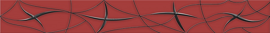 Бордюр VELA CARMIN STELLA 6,2x50,5 Azori