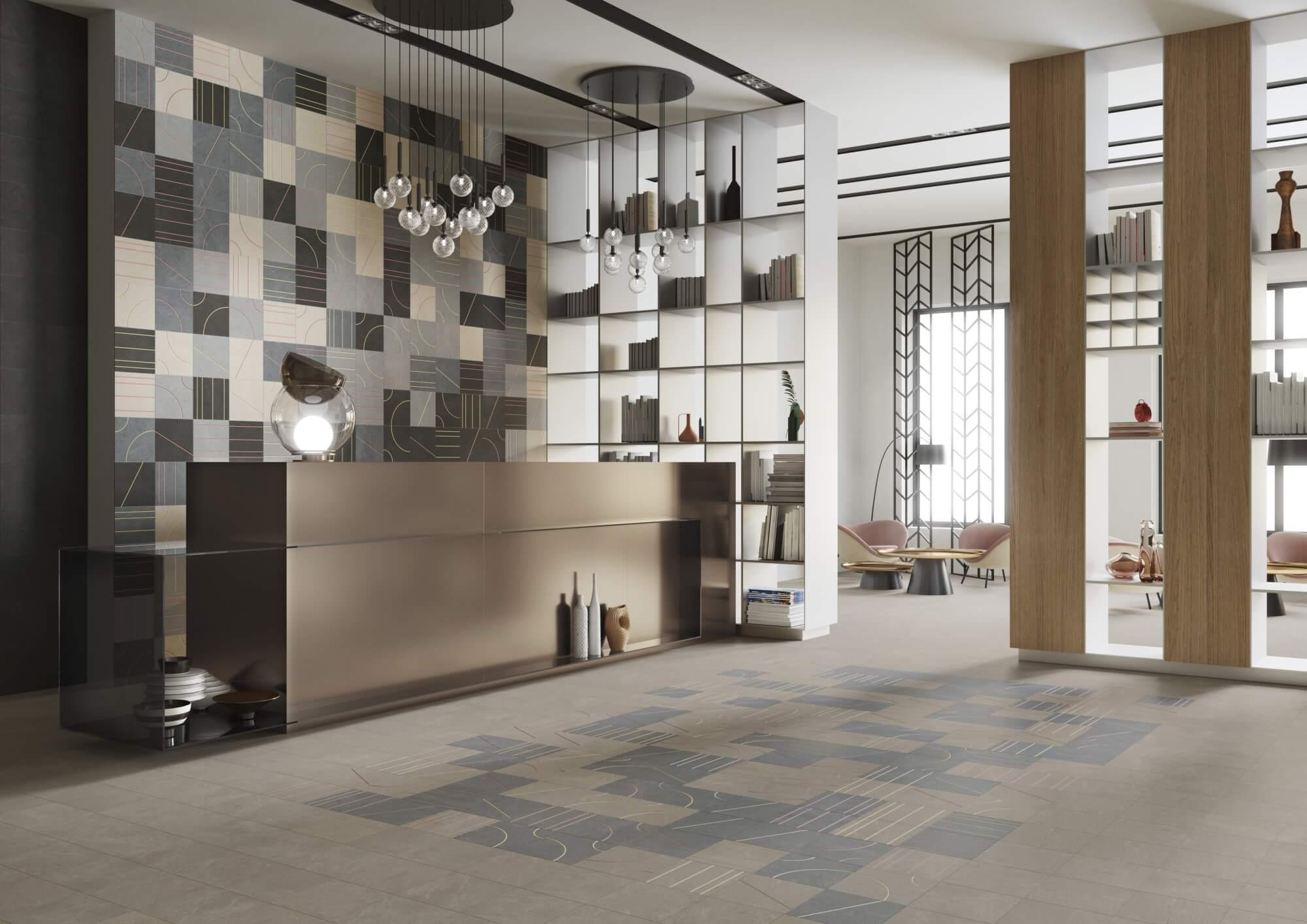 PFE037 Карандаш Матрикс серый матовый 20х2 Kerama Marazzi