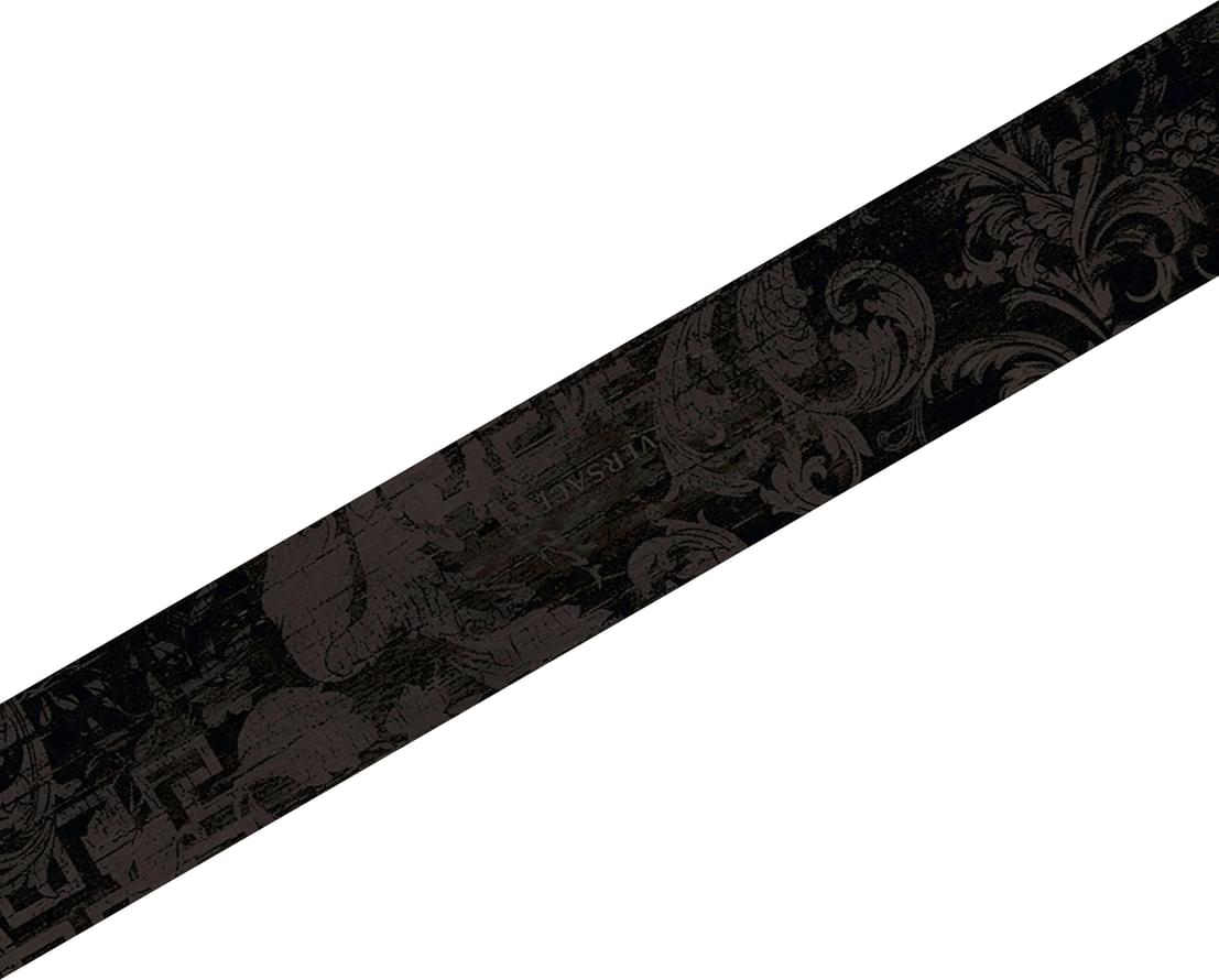 263240 Inserto decoro Chevron Carbon 7,63x45 Versace (Gardenia Orchidea)