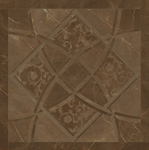 262533 Fondo Intarsio Pulpis Marrone 78х78 Versace (Gardenia Orchidea)