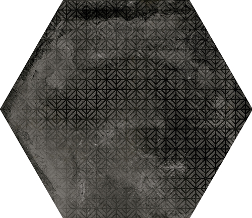 23604 Urban Hexagon Melange Dark 29,2X25,4 EQUIPE