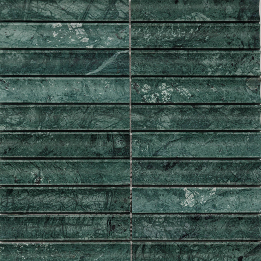 PIX344 Spider Green, Concave матовая 30х151 305х318х12 Pixmosaic