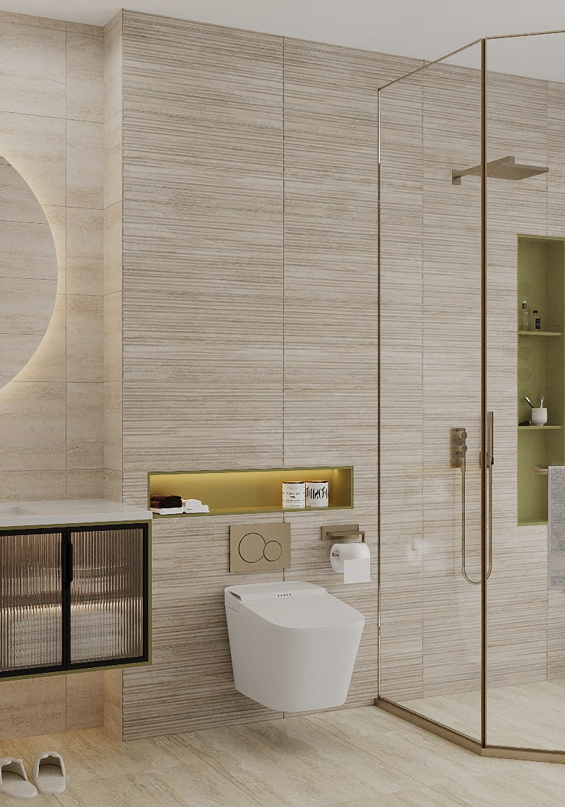 Травертин декор 2 кремовый 25х75 Beryoza Ceramica