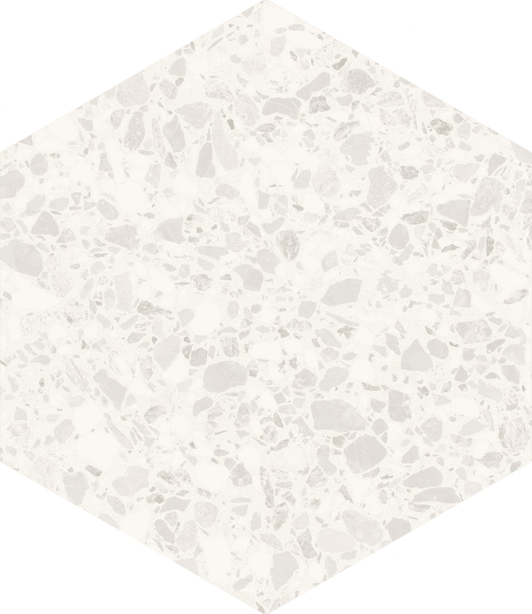 123380 Terrazzo White 32x36.8 DNA Tiles