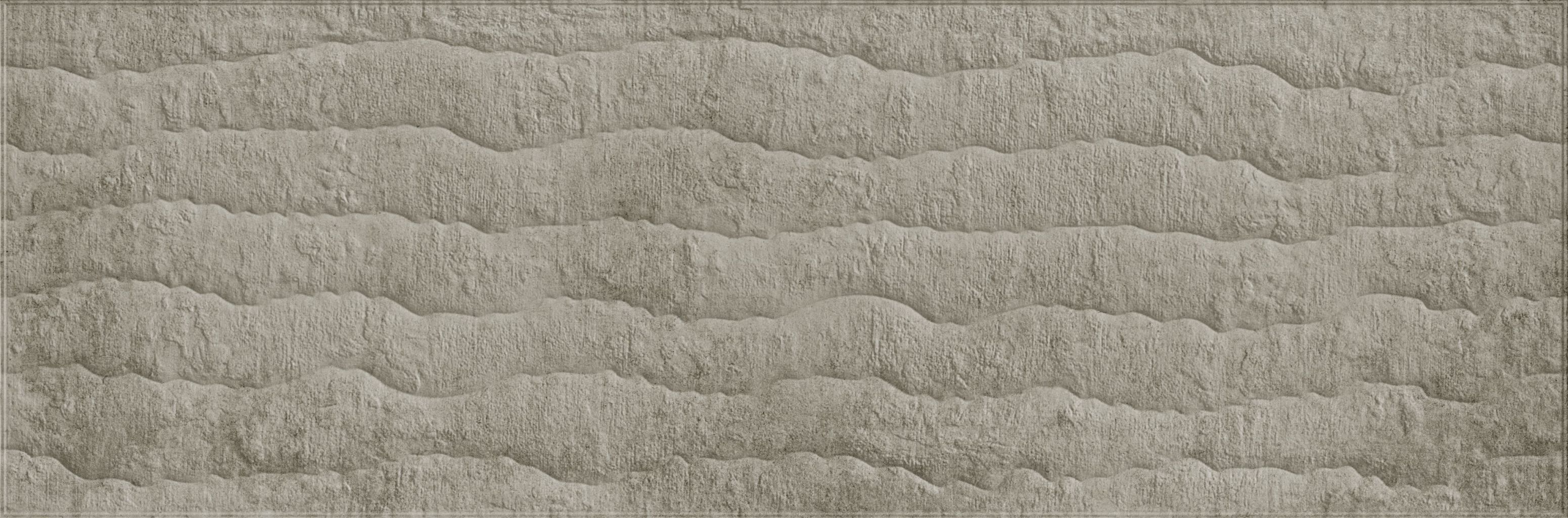757 Балтимор тёмный рельеф волна 32,5x100 Eurotile Ceramica