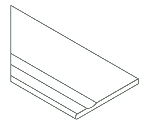 620090001399 Cosmos X2 Grey Bordo Svasato Round SX 30x120 Italon