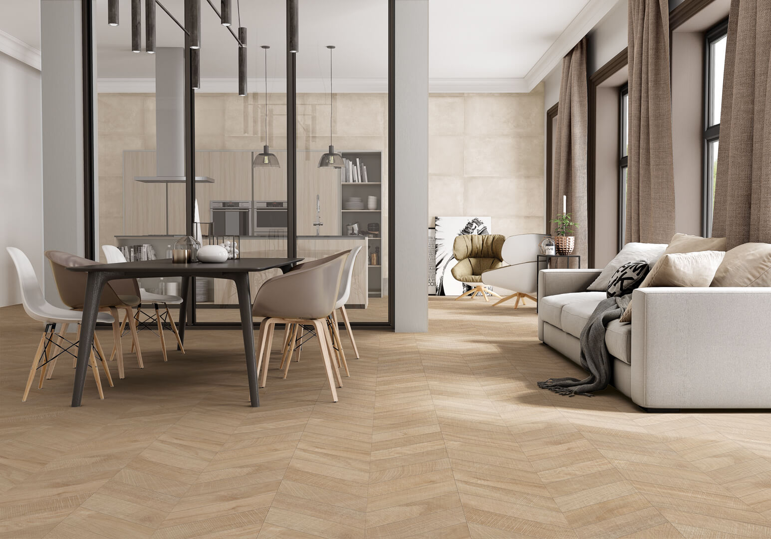 Artwood Chevron Nut R11 120x60 Ibero
