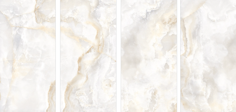 SPARTEN ONYX WHITE GLOSSY 60x120 Maimoon Ceramica