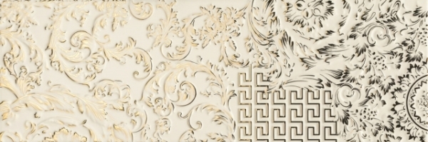 68802 Gold Crema Combi Patchwork Mix 25x75 Versace (Gardenia Orchidea)