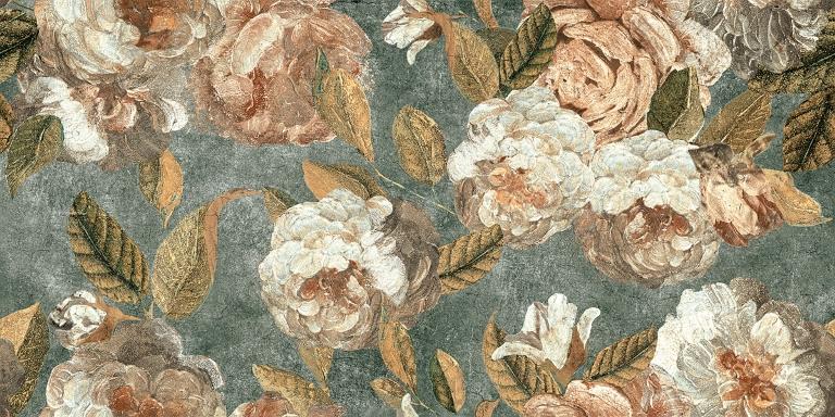 133482 Alchymie Flowery Green Nat Ret 60x120 Naxos