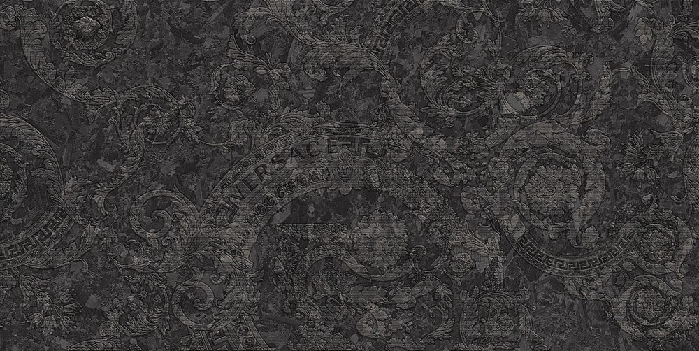 47370A Meteorite Megabarocco Nero Lap R 60x120 Versace (Gardenia Orchidea) фото 2