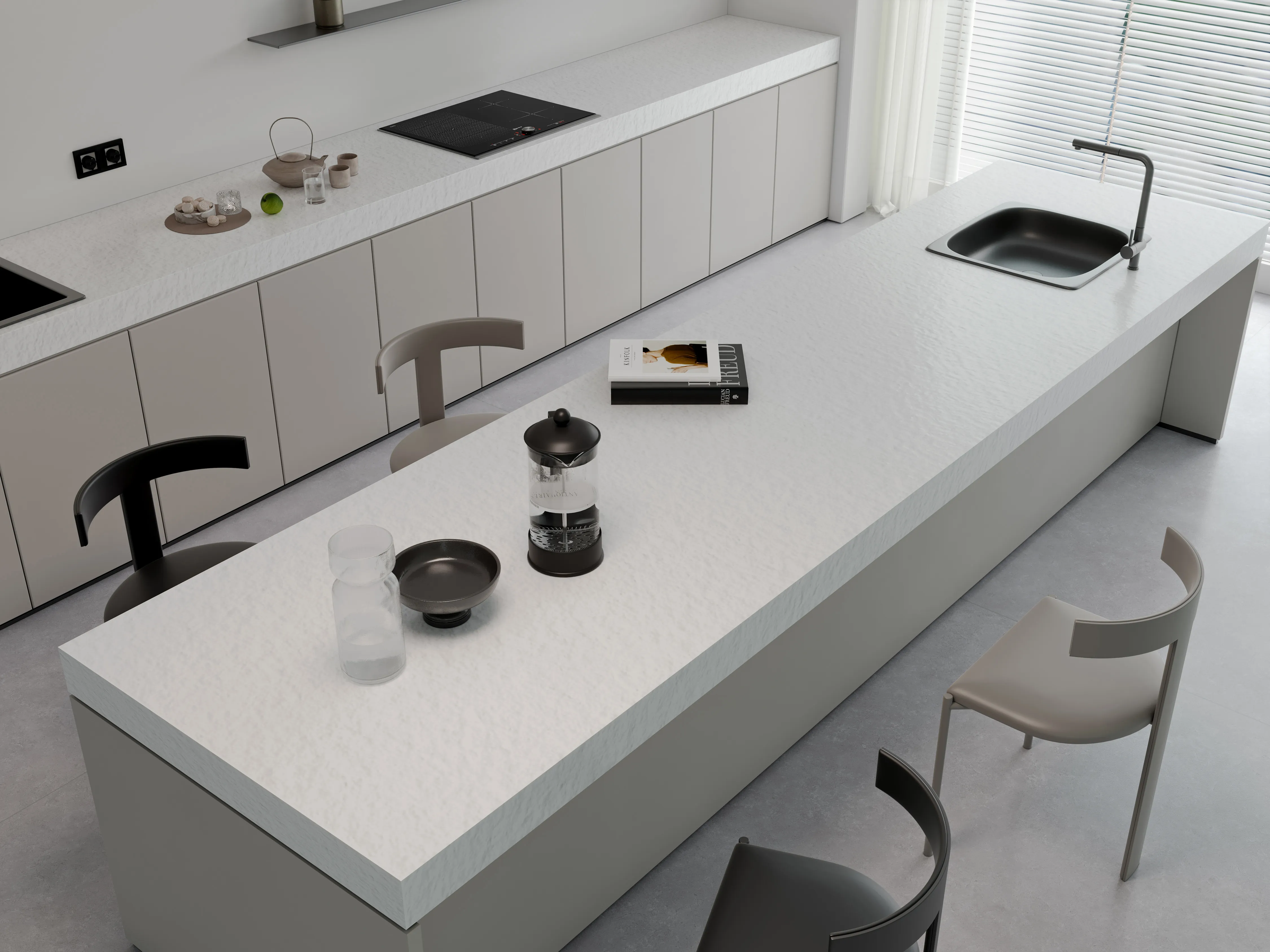 Mono Grey Matt 800х3200х12 StaroSlabs фото 2