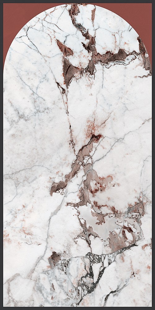 764111 Policroma Arco Breccia-Mattone Mat Ret 6mm 120x240 Cedit