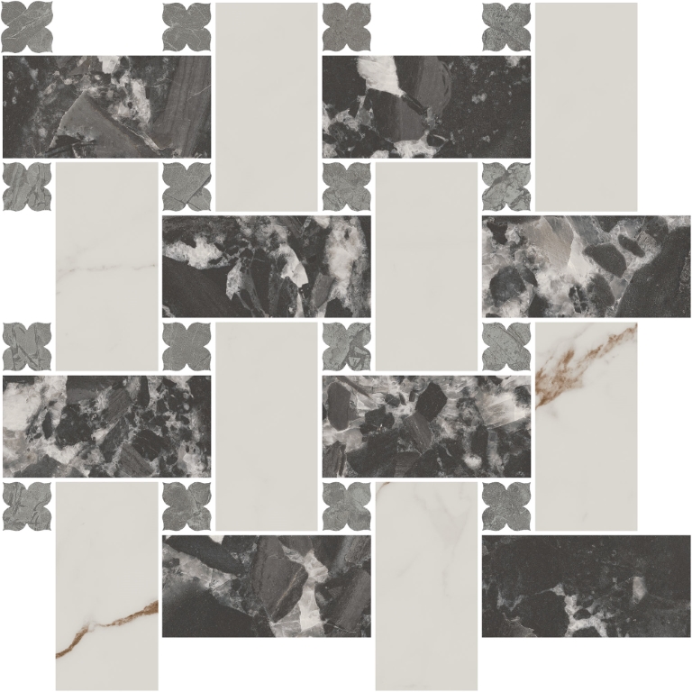 ID163 Декор Риальто 3 наборный матовый 43,5x43,5x0,9 Kerama Marazzi