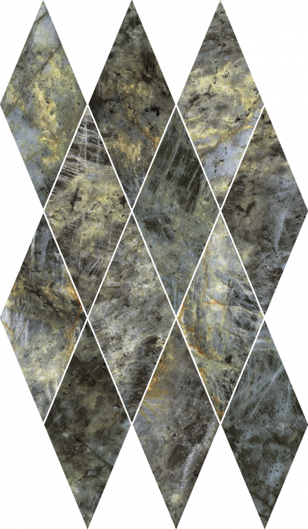 620110000210 Stellaris Madagascar Dark Mosaico Diamond Lux 28x48 Italon