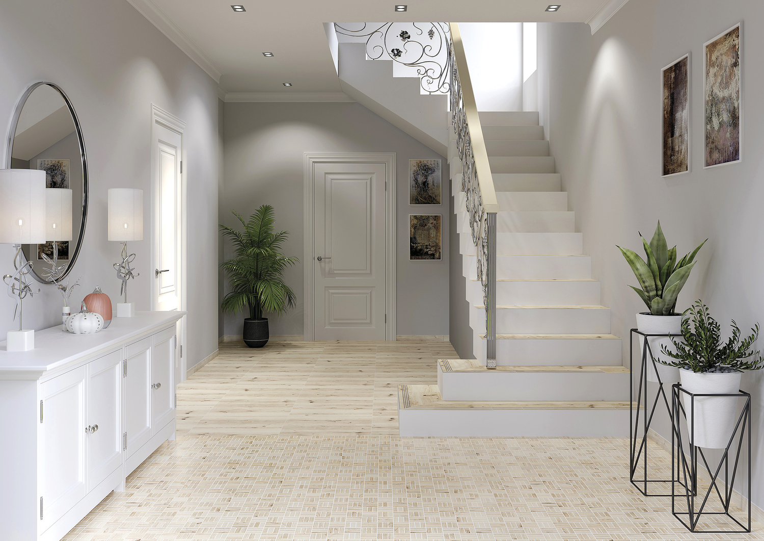 WS5A156 Плинтус Woodhouse темно-бежевый 7x59,8 Cersanit