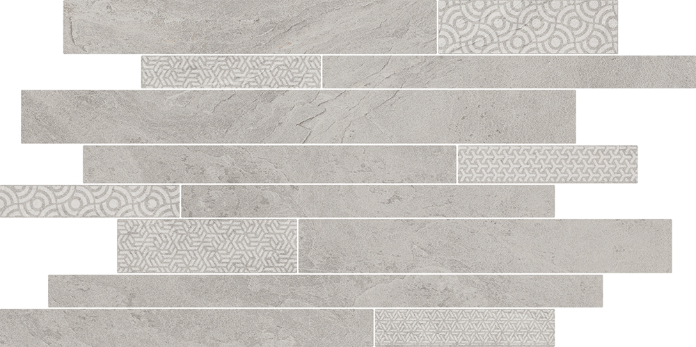 SBM009/SG458320 Ламелла серый светлый мозаичный 50,2x25x8,5 Kerama Marazzi