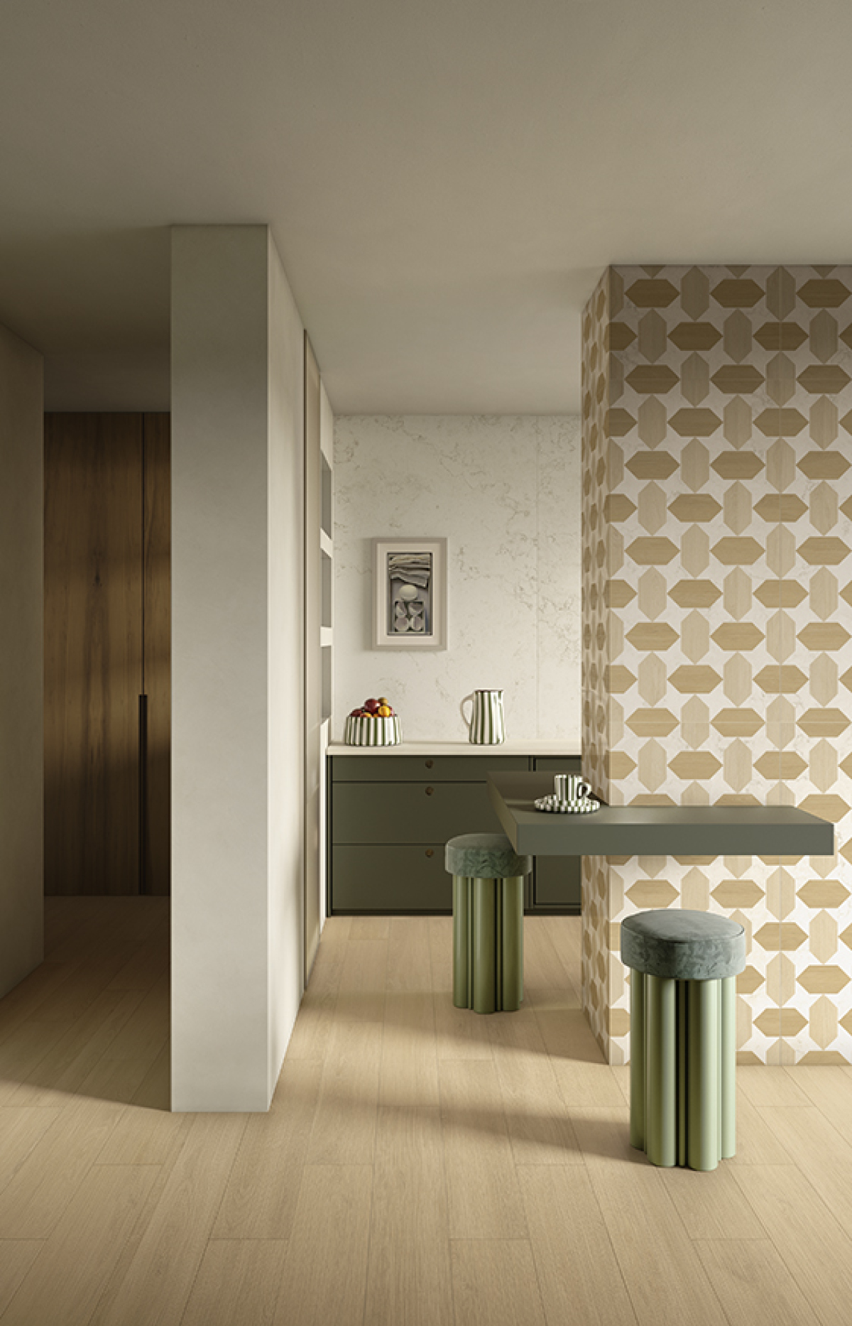 PF60020802 Bon Ton Botticino Nat 3D Ret 60x120 Gardenia Orchidea (Versace) фото 29