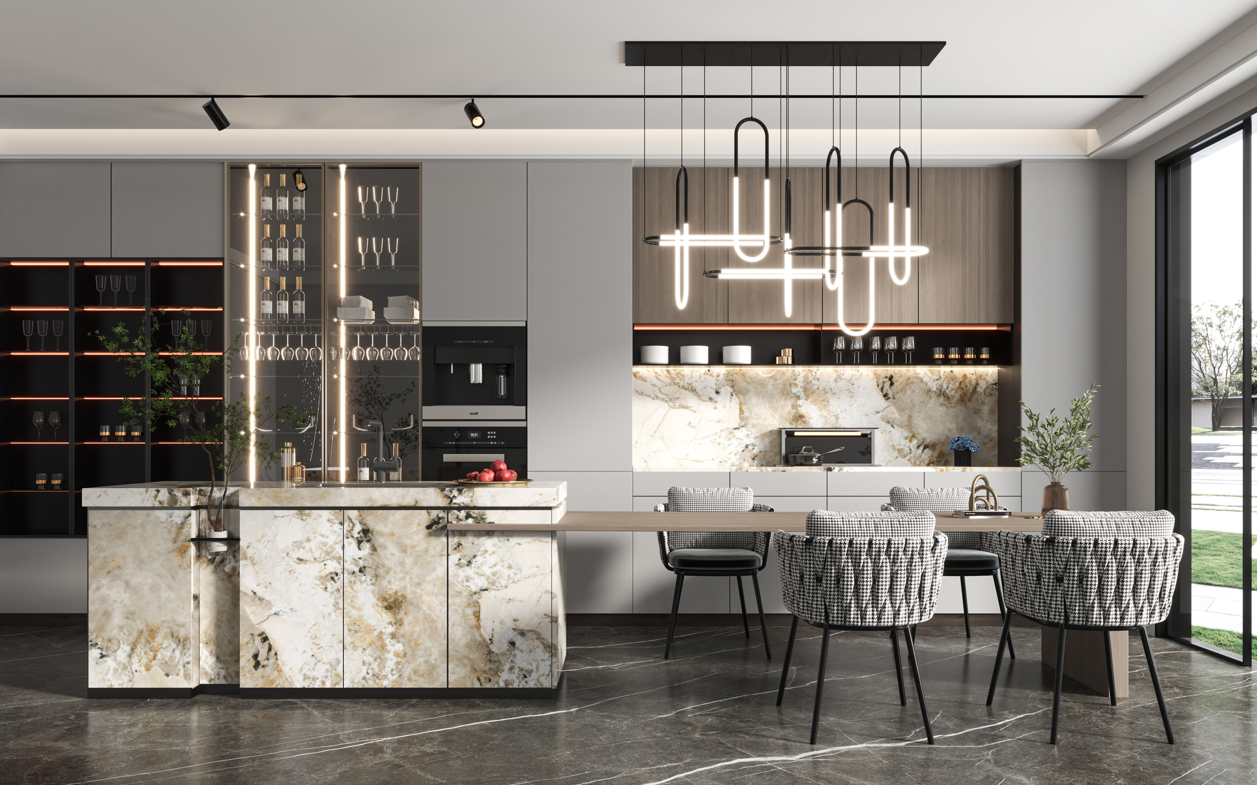 Pandora Polished Спеченный камень лицо 2 1200x2700x6 Delfone фото 3