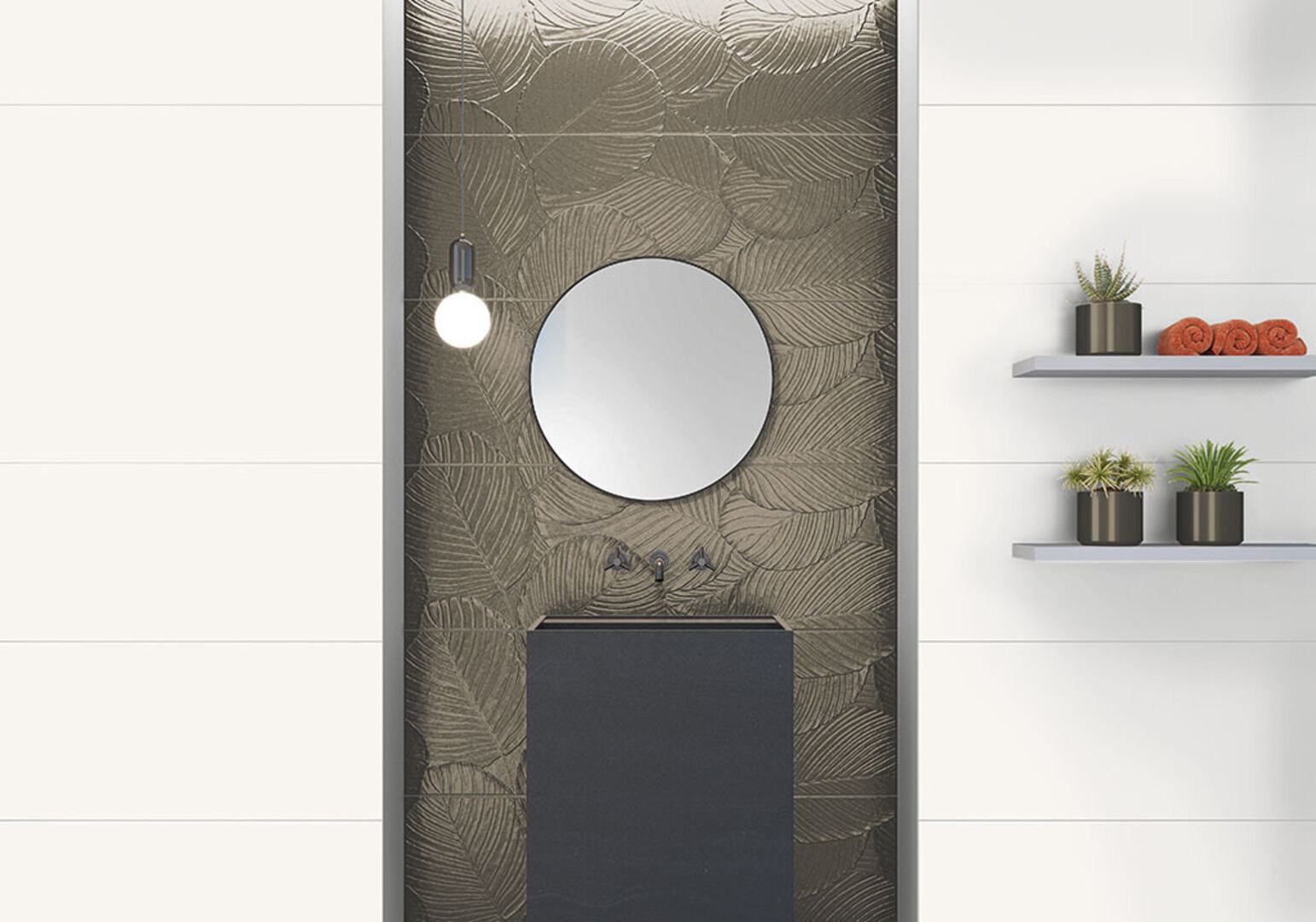 LEAF COLOURS COPPER 33*100 Azulejos Sanchis
