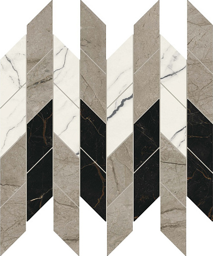 600110000974 Forte dei Marmi Waterfall Lapp Mosaics 30,8x28,4 Atlas Concorde Russia