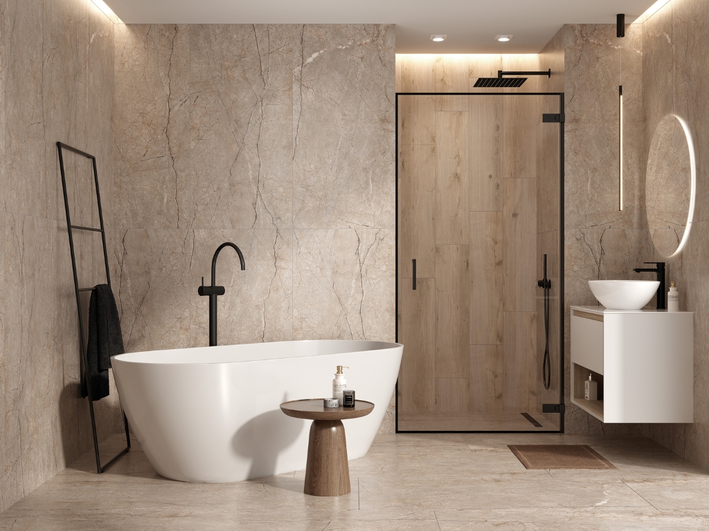 A17056 Silver roots серый ректификат 60x120 Cersanit