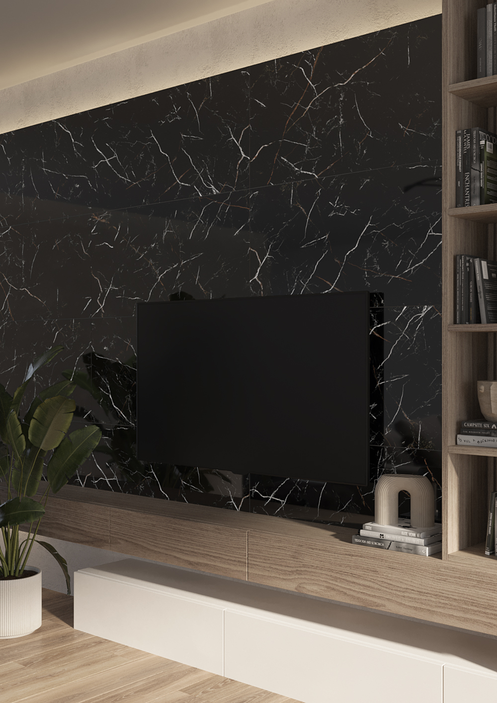17442 Nero полированный HG черный ректификат 60x120 Cersanit