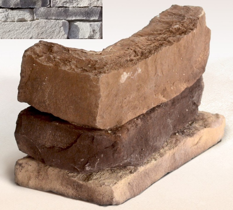 Колорадо 06-08 угловая 50х250(150)х125х30-60 (вариативный размер) Ecostone