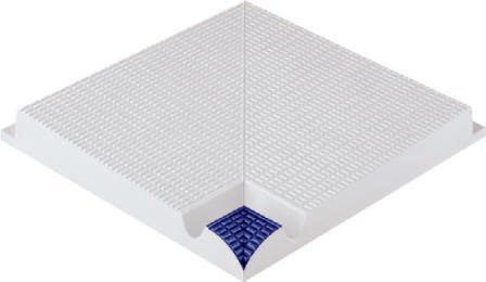 37227 Профильный внутренний угол с сетчатой поверхностью L Cobalt 24,5x24,5 Serapool