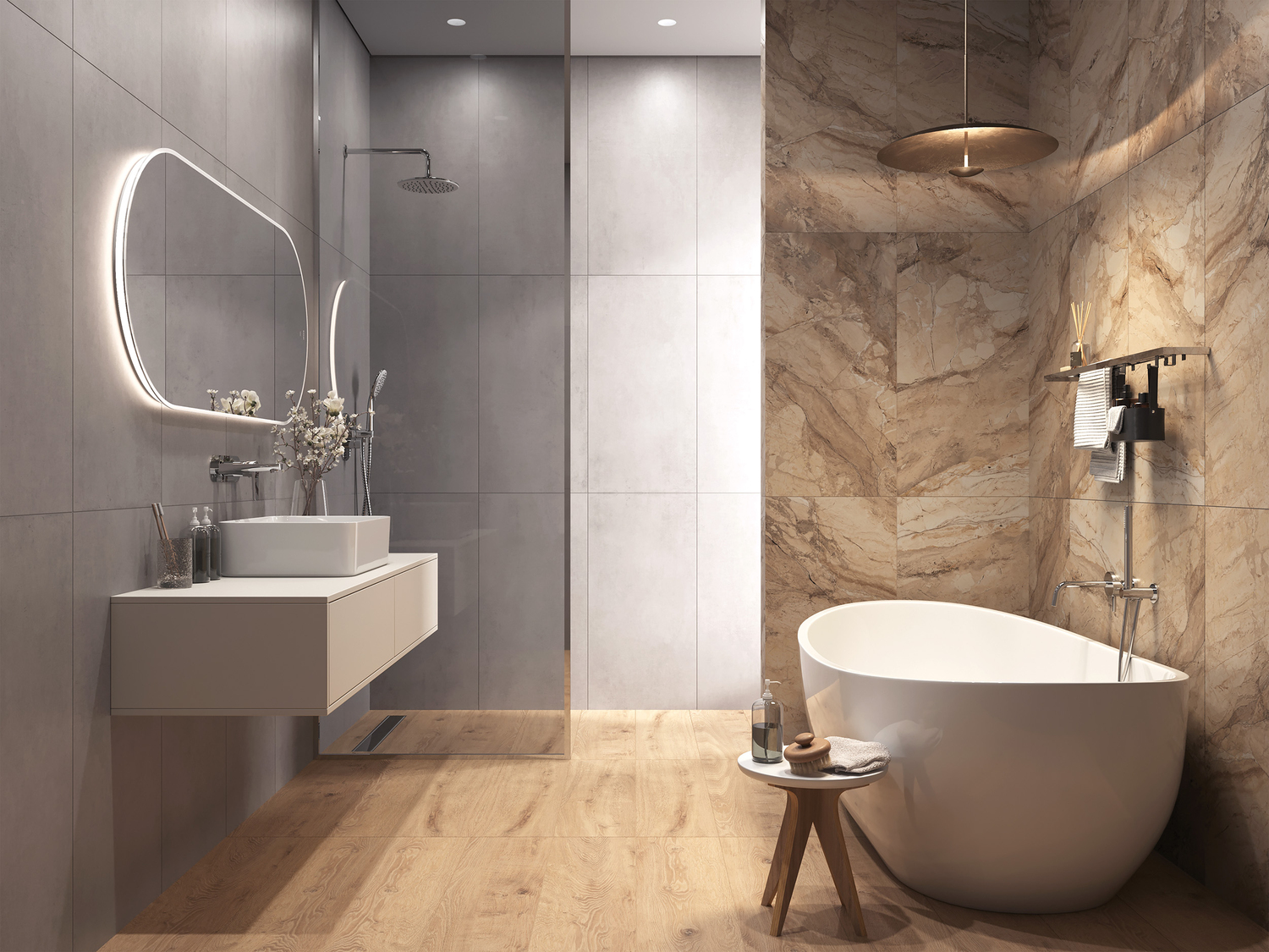 17021 Boston Серый ректификат 44,8x89,8 Cersanit фото 22