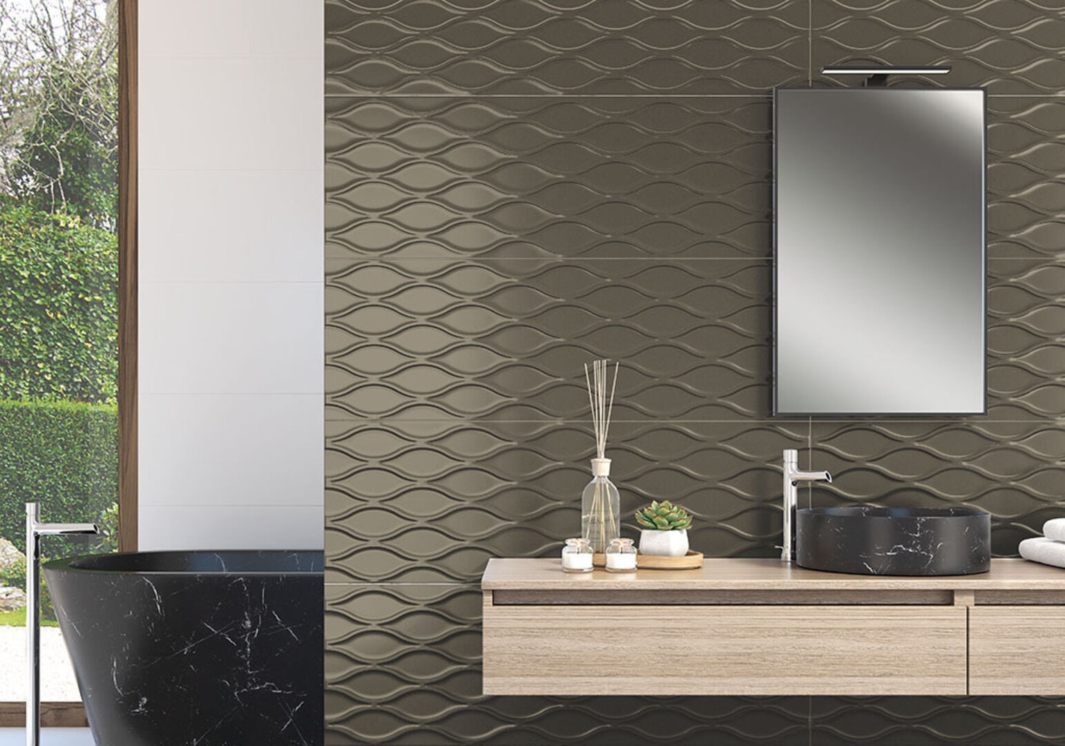 LEAF COLOURS COPPER 33*100 Azulejos Sanchis