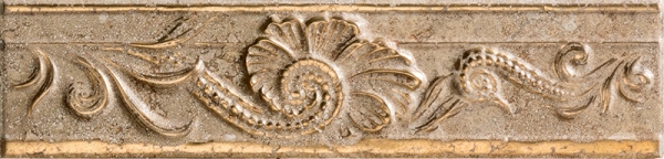 76133 FASCIA RILIEVO NOCE ORO 10x40 Gardenia Orchidea (Versace)