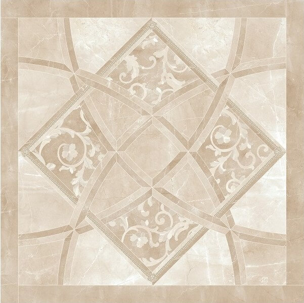 262531 Fondo Intarsio Crema Marfil 78x78 Versace (Gardenia Orchidea)