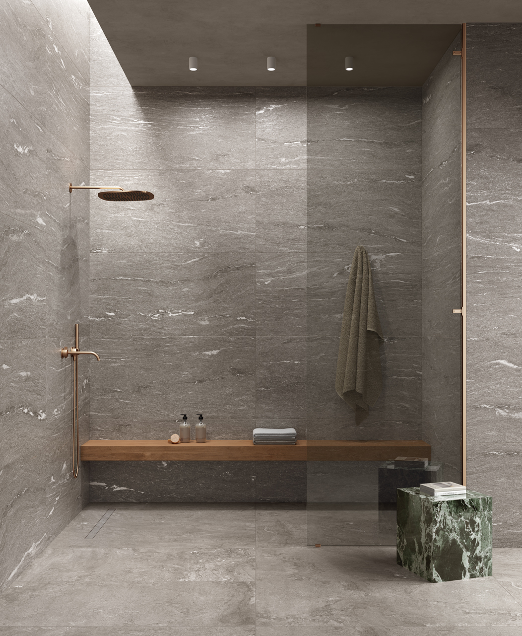 ALP002 Alpine Taupe Vein 3D Texture 60x120 Fondovalle